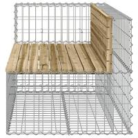 Tuinbank schanskorfontwerp 122x71x65,5 cm gempregneerd hout - thumbnail