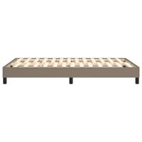 Boxspringframe stof taupe 120x200 cm - thumbnail