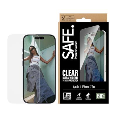 PanzerGlass PANZERGLASS - SAFE. Screen Protector iPhone 17 Pro Ultra-Wide Fit w. EasyAligner SA74726 Screenprotector (glas) Apple iPhone 17 Pro. 1 stuk(s)