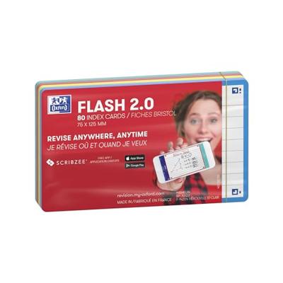 Flashcard oxf 2.0 75x125mm 80vel 250gr lijn ass Flashcard oxf 2.0 75x125mm 80vel 250gr lijn ass