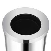 VidaXL Afvalbak hotel 32 l roestvrij staal - thumbnail