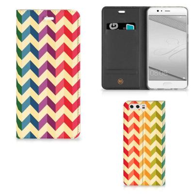 Huawei P10 Plus | Hoesje met Magneet | Zigzag Multi Color Huawei P10 Plus | Hoesje met Magneet | Zigzag Multi Color