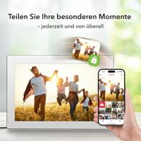 Rollei Smart Frame WiFi 101 Mirror – 10,1 inch Touch, wifi, fotolijst met Frameo-app voor snel en eenvoudig delen van foto's of video's, IPS-paneel, vele functies, microSD-sleuf (miror) - thumbnail