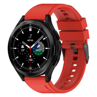 Siliconen gesp bandje - Rood - Samsung Galaxy Watch 4 Classic - 42mm & 46mm Siliconen gesp bandje - Rood - Samsung Galaxy Watch 4 Classic - 42mm & 46mm