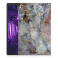 Lenovo Tab M10 Plus Tablet Back Cover Marmer Grijs - thumbnail