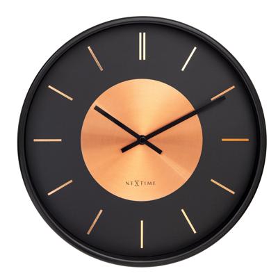 Wandklok 25 cm - geruisloos - metaal - NeXtime 'Retro II'