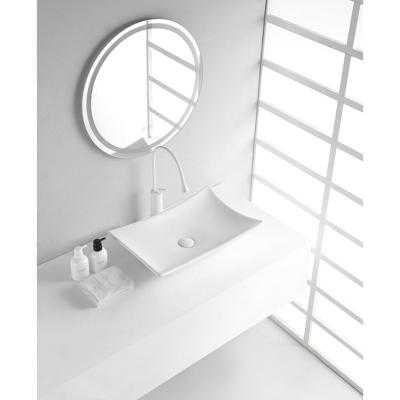 Wiesbaden Scala Waskom Rechthoekig - 56x37x10.5cm - Keramiek - Glans Wit