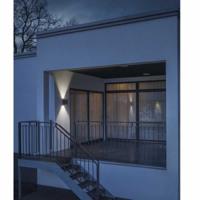 KonstSmide BuitenlampVale Up-Down zwart met roodkoper - 424-759 - thumbnail