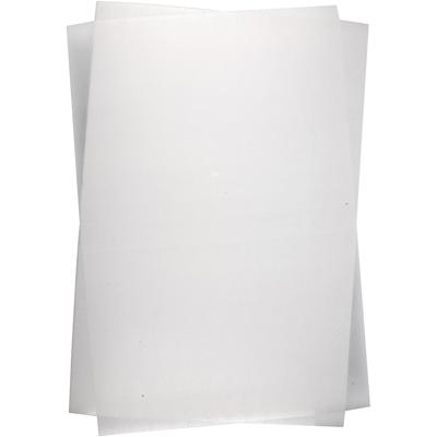 Creativ Company Vellen krimpfolie, vel 20x30 cm, dikte 0,3 mm, transparant glans, 100 vel/ 1 doos