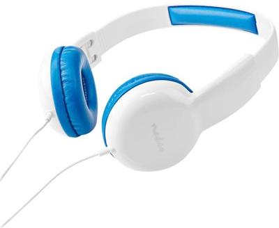 Bedrade Koptelefoon | 1,2 m Ronde Kabel | On-Ear | Blauw/Wit