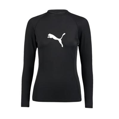 Puma Long Sleeve Rash Guard Dames Zwart-XS