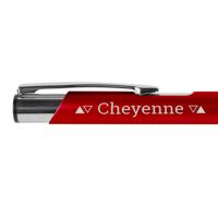 Viva Pens - Tess - Balpen graveren - Links (Oranje/rood) - thumbnail