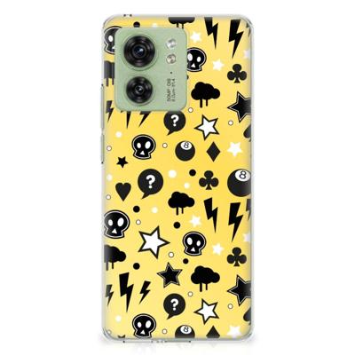 Silicone Back Case Motorola Edge 40 Punk Geel Silicone Back Case Motorola Edge 40 Punk Geel