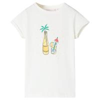 VidaXL Kindershirt 116 ecru - thumbnail