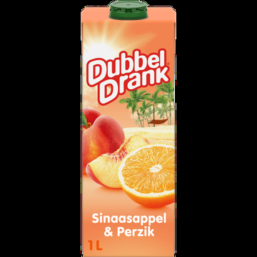 DubbelDrank Sinaasappel & Perzik met Appel 1 L bij Jumbo