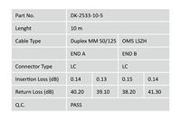 Digitus DK-2533-10-5 Glasvezel Optische vezel Aansluitkabel 10.00 m Groen [1x LC-stekker - 1x LC-stekker] 50/125 µ Multimode - thumbnail