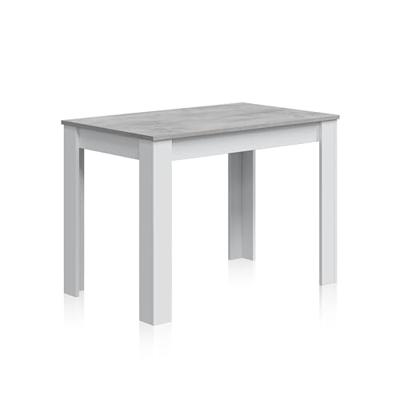 Eettafel - CLoe - Rechthoekig - Artik Wit / Beton - 109 x 67 x 78 cm