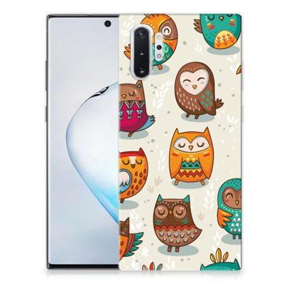 Samsung Galaxy Note 10 Plus | TPU Hoesje | Vrolijke Uilen