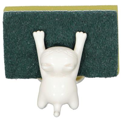 Sponshouder met spons - Wit Sponshouder met spons - Wit