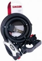 Simson kabelslot regular xl - 10x150cm - zwart - geen art - fiets - thumbnail
