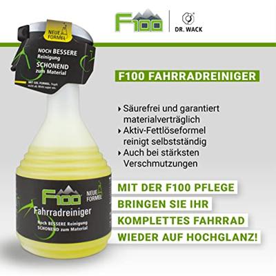Dr. Wack f100 fietsreiniger "neue formel" f100 bike cleaner dr.wack 750ml