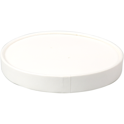 Deksel | soepbeker Words | Karton + PE | Ø117mm | wit | 500 stuks