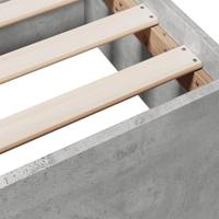 Bedframe met lades bewerkt hout betongrijs 150x200 cm - thumbnail