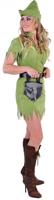 Robin Hood meisje kostuum elite groen - thumbnail