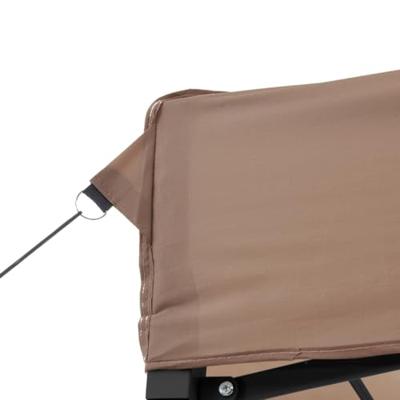 VidaXL Partytent inklapbaar pop-up met 4 zijwanden bruin VidaXL Partytent inklapbaar pop-up met 4 zijwanden bruin
