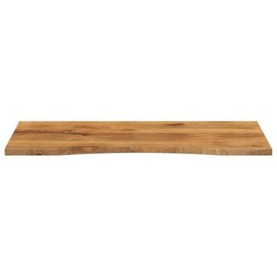 Bureaublad met ronding 120x60x2,5 cm massief ruw mangohout Bureaublad met ronding 120x60x2,5 cm massief ruw mangohout