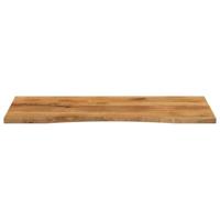 Bureaublad met ronding 110x50x2,5 cm massief ruw mangohout - thumbnail