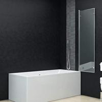 VidaXL Douchewand inklapbaar 3 panelen 130x138 cm esg - thumbnail