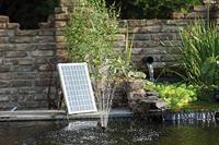 SolarMax 1000 vijverpomp fontein met zonnepaneel - inclusief accu - thumbnail