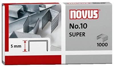Novus Office 040-0003 Type nietje: No. 10 Nietjes 1000 stuk(s) Nietcapaciteit: 20 vel (80 g/m²) - thumbnail