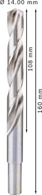 Bosch Accessories 2608585593 HSS Metaal-spiraalboor 14 mm Gezamenlijke lengte 160 mm Geslepen DIN 338 Cilinderschacht 4 stuk(s) - thumbnail