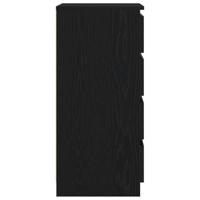 Dressoir 37,5x35x76 cm spaanplaat zwart eikenkleurig - thumbnail