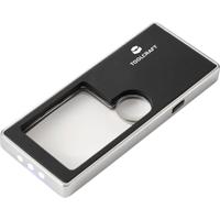 TOOLCRAFT TO-10283190 Vergrootglas Met LED-verlichting Vergrotingsfactor: 3 x, 10 x Lensgrootte: (Ø) 15 mm Zwart - thumbnail
