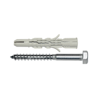 pgb-Europe SMART | plug nylon + schroef ZSK Ø 8x80 NZN | 25 st SM0LPZN0110080803 - thumbnail