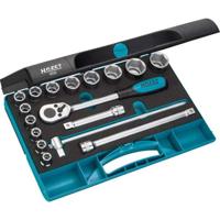 Hazet Set dopsleutels CV. | 17-delig | 1/2 inch | 10-32mm | voor 4-kant drive in kunststof cassette | 4000820598 - thumbnail