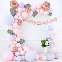 Letterslinger Happy Birthday Rose Goud 16x62cm - thumbnail