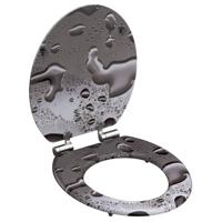 MDF WC-bril GREY STEEL met soft-close lange levensduur: extreem onbreekbaar en krasbestendig comfort en functie: geruisloos sluiten dankzij de automatische valrem eenvoudig schoon te maken dankz - thumbnail