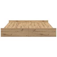 Opbergbedframe met lade artisanaal eikenkleurig 180 x 200 cm - thumbnail