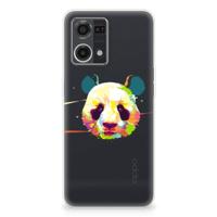 OPPO Reno7 4G Telefoonhoesje met Naam Panda Color - thumbnail