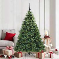 VidaXL Kunstkerstboom met 300 led met standaard groen 180 cm pe en pvc - thumbnail