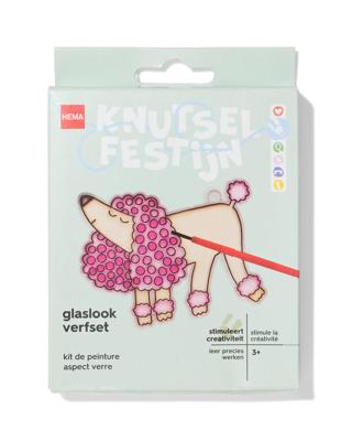 HEMA Glaslook verfset poedel