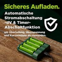 GP - ReCyko Everyday batterijlader (USB), incl. 4 AAA 850mAh NiMH-batterijen - thumbnail