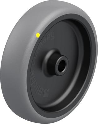 Blickle TPA 126/12G-ELS Wiel met hoog draagvermogen Wieldiameter: 125 mm Draagvermogen (max.): 80 kg 1 stuk(s)