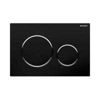 Bedieningsplaat Geberit Sigma 20 DF Zwart - thumbnail