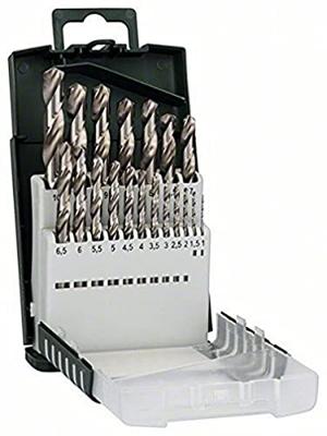 Bosch Accessories 2609255132 HSS Metaal-spiraalboorset 19-delig 1 mm, 1.5 mm, 2 mm, 2.5 mm, 3 mm, 3.5 mm, 4 mm, 4.5 mm, 5 mm, 5.5 mm, 6 mm, 6.5 mm, 7 mm, 7.5 Bosch Accessories 2609255132 HSS Metaal-spiraalboorset 19-delig 1 mm, 1.5 mm, 2 mm, 2.5 mm, 3 mm, 3.5 mm, 4 mm, 4.5 mm, 5 mm, 5.5 mm, 6 mm, 6.5 mm, 7 mm, 7.5