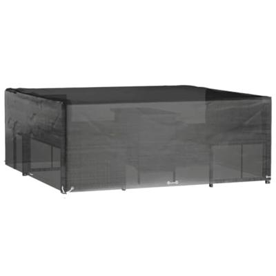 Tuinmeubelhoezen met 16 oogjes 2 st vierkant 250x250x90 cm